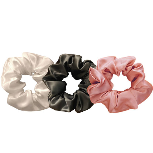 Pack of 3 large silk scrunchies - 19 mommes