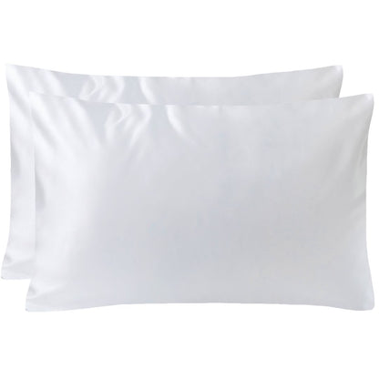 Pack of 2 22 momme silk pillowcases with zipper