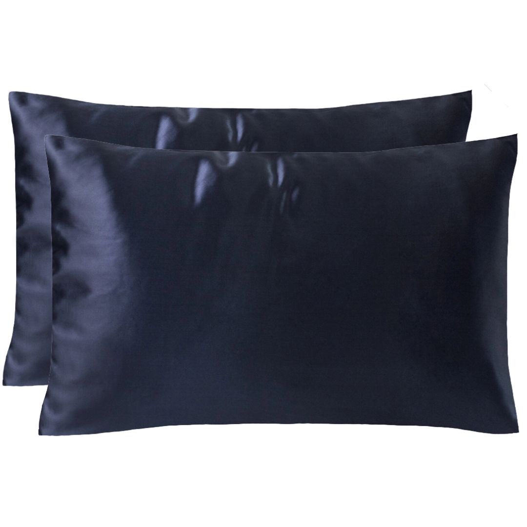 Pack of 2 22 momme silk pillowcases with zipper