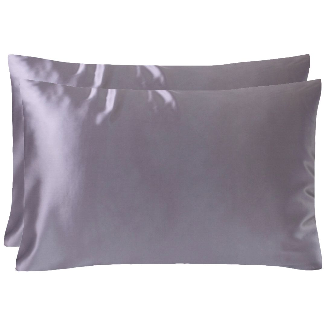 Pack of 2 22 momme silk pillowcases with zipper